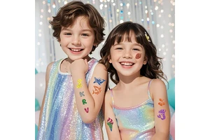 2025 New DIY Glitter Temporary Tattoo Stickers Colorful Creative Face and Body Painted Suit Glitter Powder Tattoo Stickers