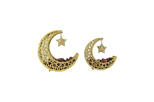 Islamic Decor Wooden Crescent Moon Eid Gift & Ramadan Table Decor Unique Ramadan Supplies