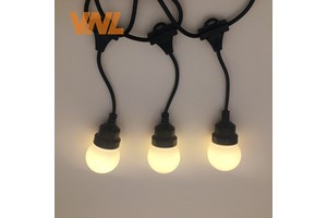 IP65 Milky Globe Droop G50 LED Light String Lamp Connectable Outdoor Commercial String Lights for Wedding Christmas Garland