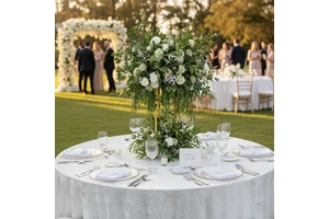 GNW Modern Wedding Table Centerpieces Using Real Touch Decorative Flowers, Customizable and Luxury Style