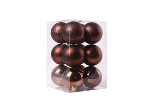 2020 New Arrival 6CM 12PCS Christmas XMAS Tree Decoration Ball Baubles Multi-color Hanging Ornaments Set