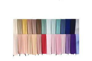 Popular Bubble Heavy Chiffon Woman Hijab For Daily Wear Solid Color 70*175cm Ladies Muslim Woman Shawl Scarf 80 Colors