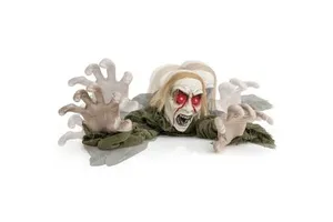 Halloween Zombie Decorations with Sparkling Eyes and Spooky Sounds Festive Ornament for Halloween Decorations