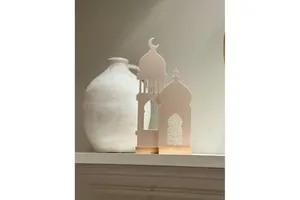 RR ENTERPRISES RR202513428 Handmade Wooden Interior Decor for Ramadan Supplies Made in India
