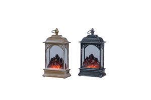Christmas Indoor Plastic Holiday Lighting Flame Fire Flash Wind Lamp Table Decoration Light