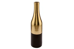 Modern Aluminium Centerpieces for Tables Gold and Black Flower Vase for Wedding Party Home Decor