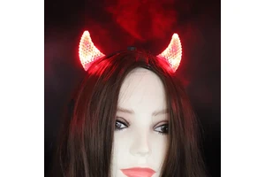 Halloween Event Supplies Party Favors Light up Halloween Devil Led Horns Headband for Party Supplies