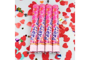 High Quality Wedding Favors Graduation Halloween Christmas Mini Handheld Personalised Red Heart Eco-friendly Disposable Confetti