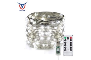 Remote Control Usb Copper Cable Light String 8 Features Low Voltage Star Lights Christmas Decoration Led Light String