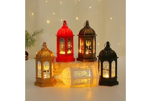 2025 New Eid Ramadan Lantern EID Mubarak Table Light Decor Ramadan Kareem Muslim Supplies