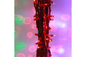 IP65 Waterproof 10m LED Christmas String Lights 100 LED Outdoor Festive Decorations with Rubber Cable for Christmas Lighting