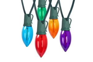 110V RGB LED Decorative Christmas Lights Outdoor Hanging Lamp for House Decoration Nativity Scene Lighting