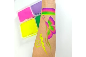 120g Rainbow Face Painting Kit with Natural Plant Paint Sticks for Children's Festivals & Halloween-Customized Colors