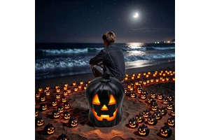 Decorative Candle Lanterns Halloween Pumpkin Lantern Light Halloween Party Decoration Indoor Outdoor Decorations Jack O Lantern