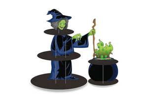 Halloween Three Layer Cardboard Cake Rack Party Decoration Dessert Rack Birthday Party Decoration Wholesale and Customization