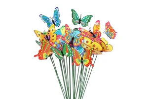 Glow-in-the-Dark 7.5 Cm Lifelike Butterfly Pastoral Countryside Outdoor Garden Decoration 3D PVC