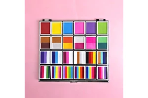 Custom Mei Shang Bestselling 24-Color Water-Based Non-Toxic Rainbow Palette Children's Halloween And Holiday Face Painting Set