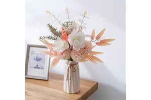 Wholesale Wedding Decoration Floral Table Centerpieces Artificial Silk Flowers Bride Dandelion Bouquet for Home Party Decor