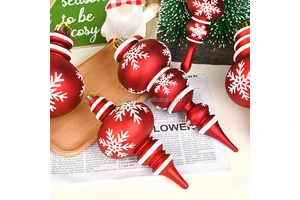 High Quality 35cm Plastic Electroplating Christmas Ball Ornaments Shatterproof Baubles Customizable Color Christmas Tree