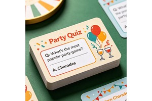 Custom Party Question Cards Printing Service with Creative Design and Full Color Premium Packaging Solution