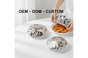 Reusable Aluminum Foil Food Covers, Insulated Domes For Hot Meals 100.