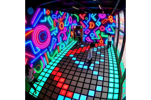 RGB Touch Color Change LED Floor Brick Light 3D Interactive Display For Outdoor Lighting Show For Garden Decor Dance Floors