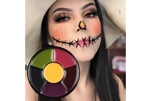 6 Colors Halloween Party Face & Body Makeup Oil Painting Oil Face Paint Palette Kit Waterproof Clown Face Paint