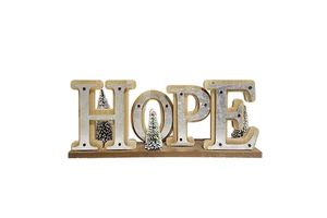 Hot Sales Custom Christmas Wooden Decoration Christmas Ornaments For HOPE