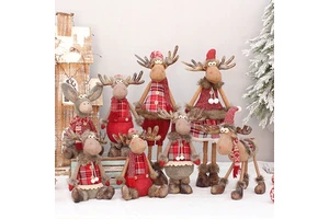 Santa Claus Christmas Doll Merry Christmas Decorations for Home Elk Christmas Ornaments Xmas Tree Decor Natal Gifts