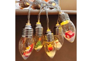 Wholesale Warm White Christmas Tree Lights Led String Snowman Santa for Home Party Decorations Xmas Tree LED Light
