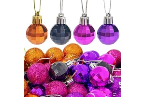 New Arrival Wholesale Hot Sale 24 Pieces Holiday Halloween Small Square Ball Decorations Pendant Set Box