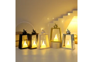 New Ramadan 2025 Muslim Gift Set Islamic Gifts for Ramadan Eid Craft Decorations Ramadan Trapezoid Lights H094