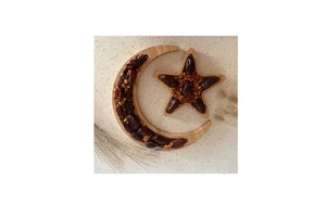 Moon shaped Dates Fruits Serving Tray Mubarak Decorations Table Decorations Supplies Customize packing products