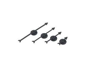6-Color Plastic Arrow Spinners for School Parties Board Game with Spinners-Party Supplies
