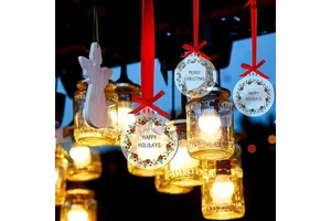 Blank Clear Acrylic Festival Decoration Wholesale Round Design Elegant Party Ornaments Hot Selling Christmas Ornaments