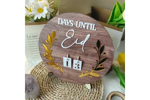 Ramadan Countdown Calendar Eid Wooden Advent Ornaments 2025 Ramadan Kareem Gifts Home Decoration Islam Muslim Party Supplies