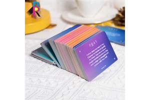 Customized OEM Printing Poker Size Educational Flash Game Playing Cards Full Color Box A Question Memory Card Deck