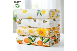 GOTS OEKO-TEX Organic Bamboo Cotton Muslin Swaddle Blanket Wholesale Private Label Double Layer Gauze Receiving Wrap Low MOQ