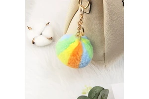 Holiday Gift Plush Keychain Pendant Cute Stuffed Key Ring Bag Charm for Birthday Party Favor Wholesale