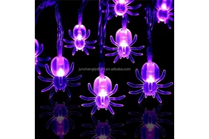Halloween Decoration Home Ornaments Battery Operated Orange Pumpkin Led Fairy String Lamp Indoor Decoration