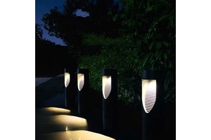 China Manufacturer's Warm Colour Changing LED Solar Lawn Lamp For Garden Pathway IP65 Rated Garden Solar Lights Decoration