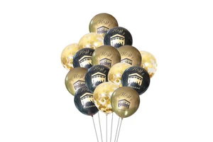1Set Eid/Hajj Mubarak Latex Balloon Ramadan Kareem Decor Umrah Mubarak Muslim Islamic Hajj Festival Party Supplies 2025