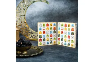 Empty Boxes for 30 Days Eid Mubarak Coutdown Calendar Fillable Ramadan Gift Box Islamic Art Cardboard Number Storage Box