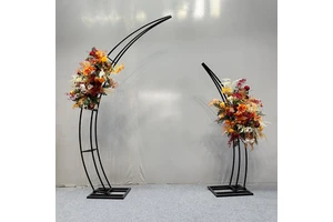 High Quality Modern Acrylic & Glass Metal Table Centerpieces Custom-Size Wedding Flower Stands