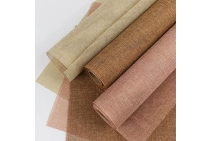 High-end Colorful Mesh Rolls Linen Fabric Fresh Bouquet Packaging Rolls Handmade DIY Material Mesh For Floral Wrapping