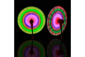 Flash Windmill Light up Rotate Magic Wands Spinning Colorful LED Music Toy Sticks Glow in the Dark Party Favor Supplies