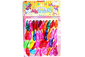 #party Favors#40pcs Card-packing 10-inch 1.2g Good Quality Courful Metallic Party Balloon