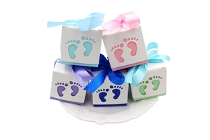 Hstyle First Birthday Party Decorations Baby Shower Ribbon Favors and Gifts Candy Boxes Wedding Birthday Party Favor Gift