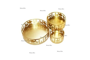 Set Of 3 Different Size Ramadan Serving Tray Fabulous Design Round Shape Ramadan Food Tray At Cheapest Price