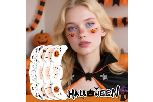 New Design Christmas Halloween Makeup Ball Facial Scar Decoration Tattoo Sticker Zombie Makeup Cosplay Painless Tattoo Stickers